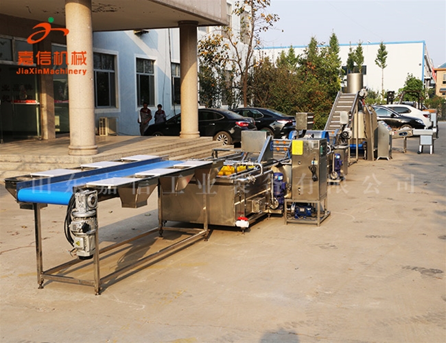 根莖類、葉菜類二合一清洗風(fēng)干流水線設(shè)備